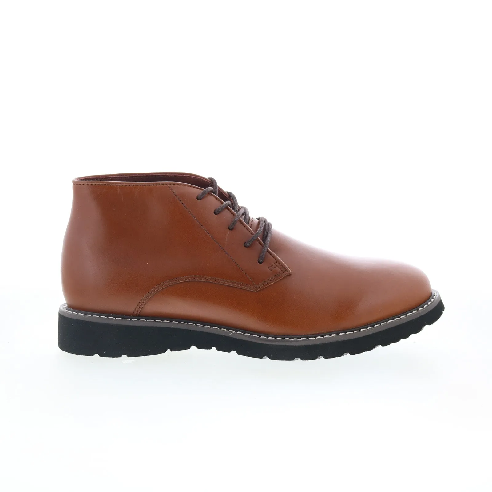 Propet Grady MDX012LTAN Mens Brown Extra Wide 3E Leather Chukkas Boots Rugged Terrain