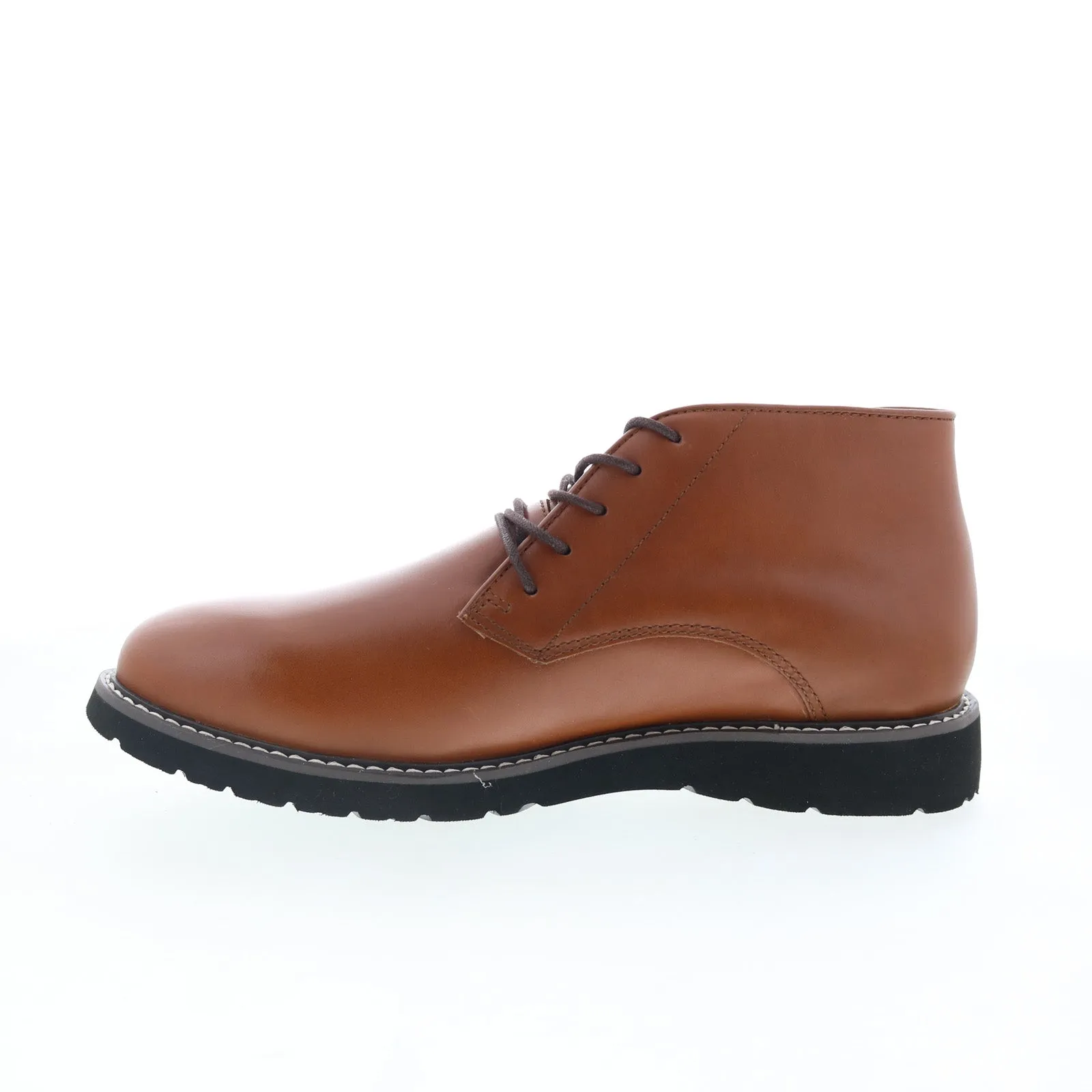 Propet Grady MDX012LTAN Mens Brown Extra Wide 3E Leather Chukkas Boots Fashionable