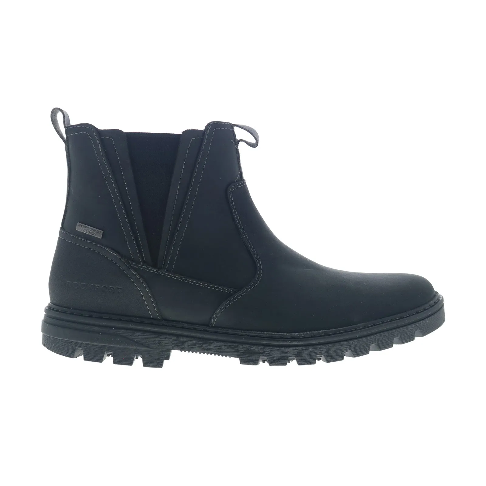 Rockport Weather or Not Waterproof Chelsea Mens Black Wide Chelsea Boots Hiking Enthusiast