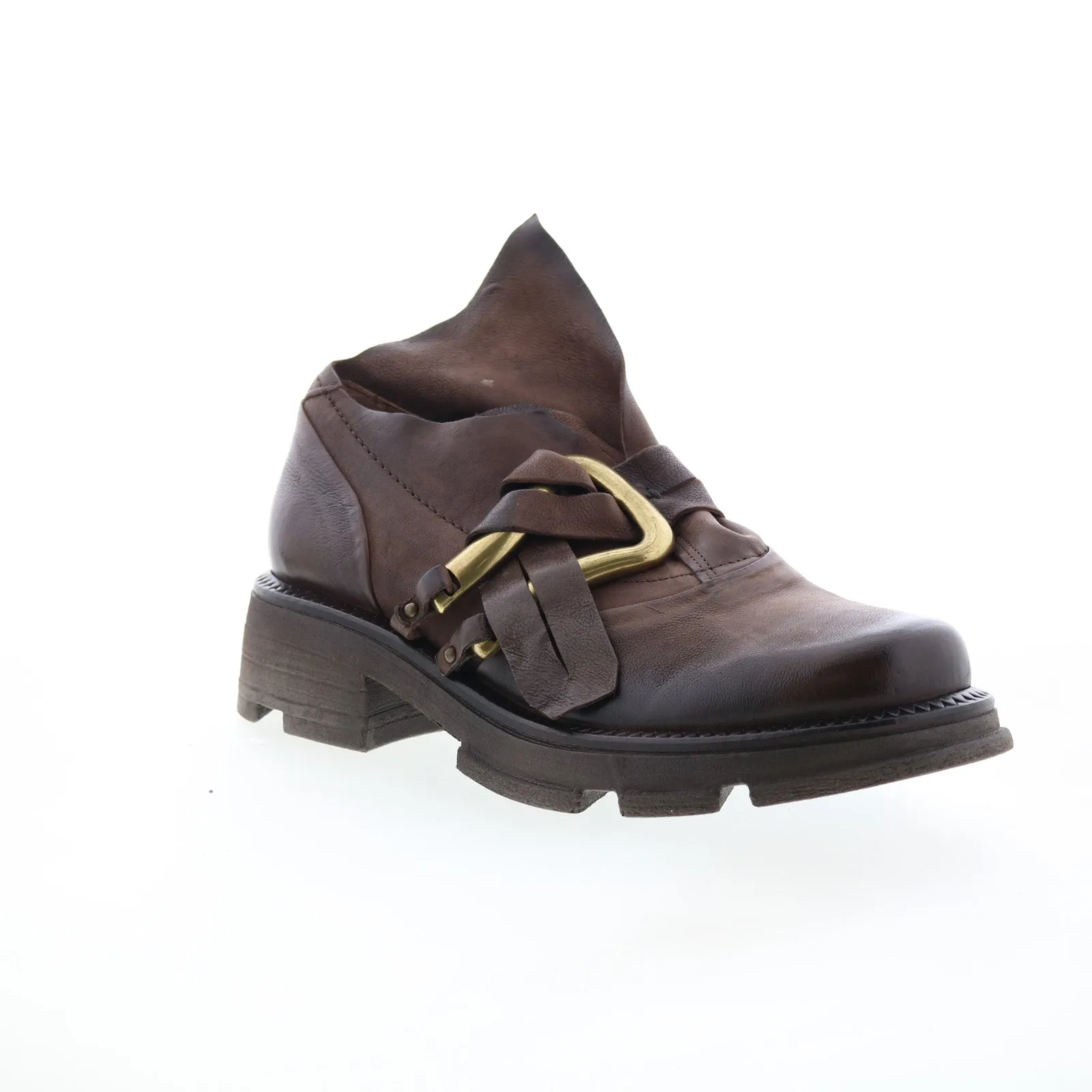 Structured Fit Warm And Comfortable A.S. 98 Laken Womens Brown Leather Slip On Casual Dress Boots