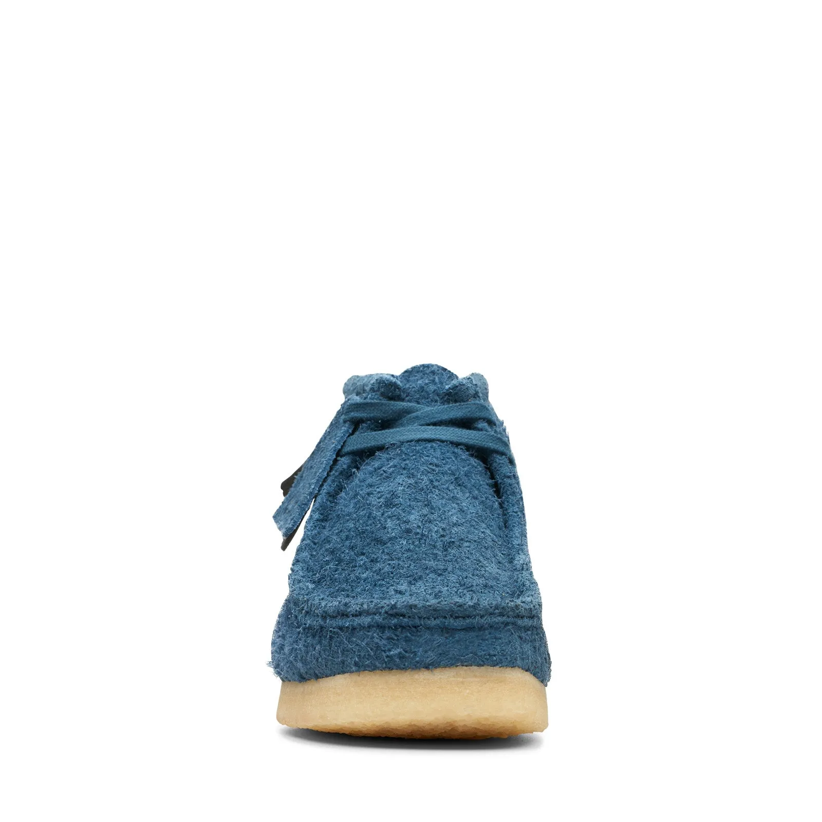Clarks Wallabee Boot 26174050 Mens Blue Suede Lace Up Ankle Boots Non-Slip Sole soft fit