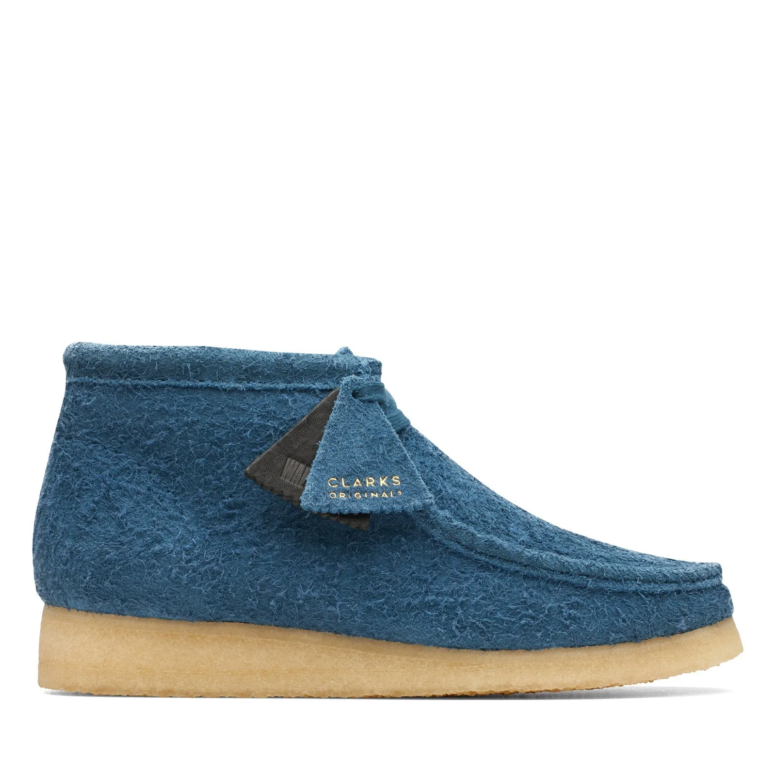 Arctic Cold Businessman Clarks Wallabee Boot 26174050 Mens Blue Suede Lace Up Ankle Boots