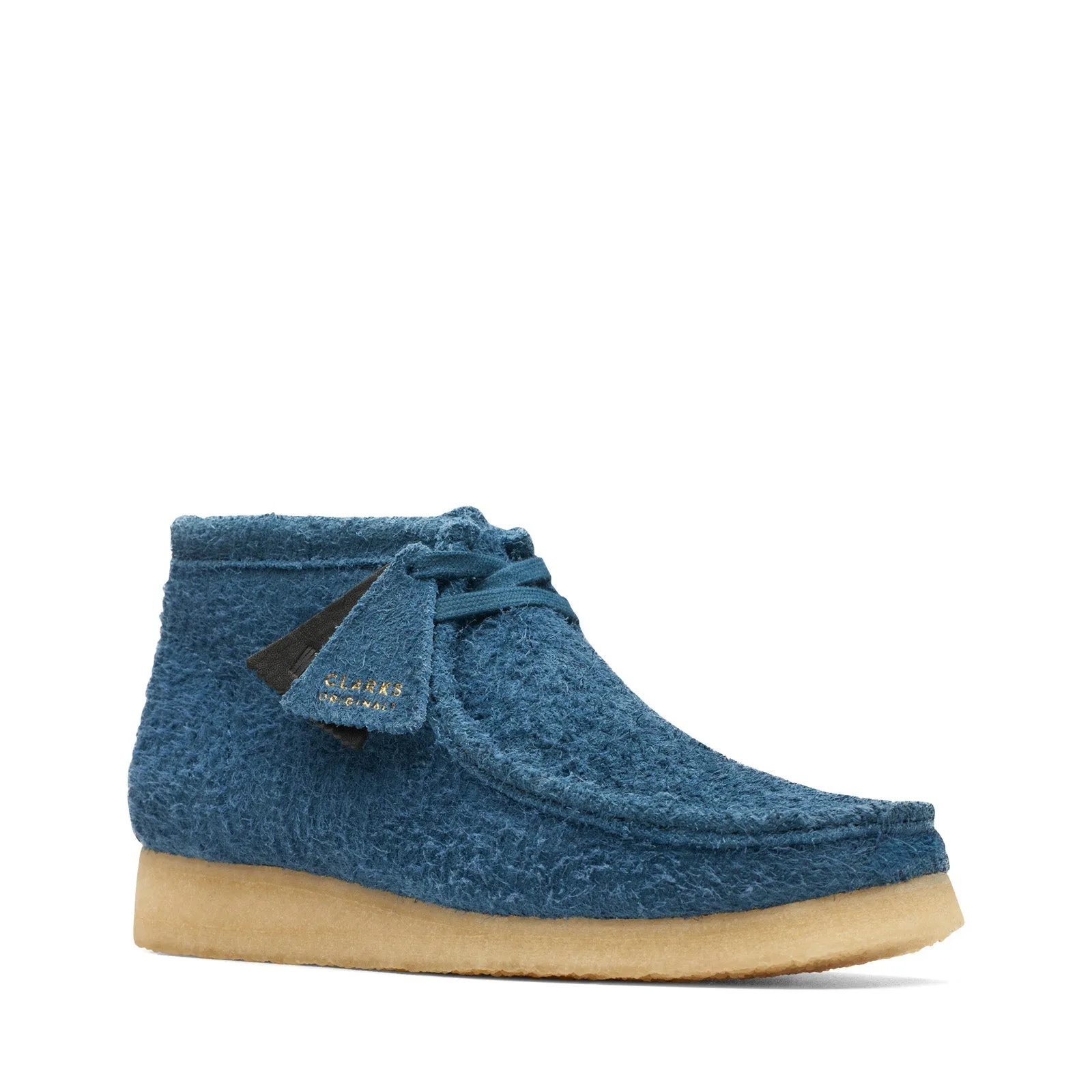 Versatile Weather Ready Clarks Wallabee Boot 26174050 Mens Blue Suede Lace Up Ankle Boots
