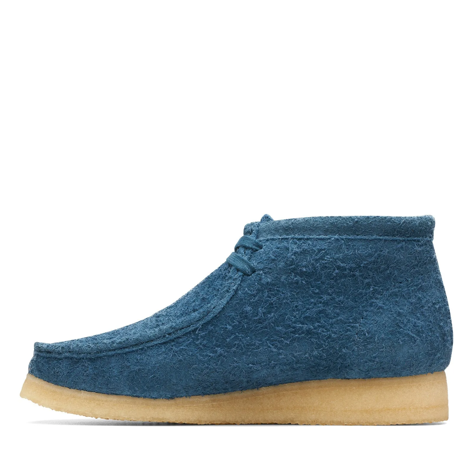 Clarks Wallabee Boot 26174050 Mens Blue Suede Lace Up Ankle Boots Extreme Comfort Street Style