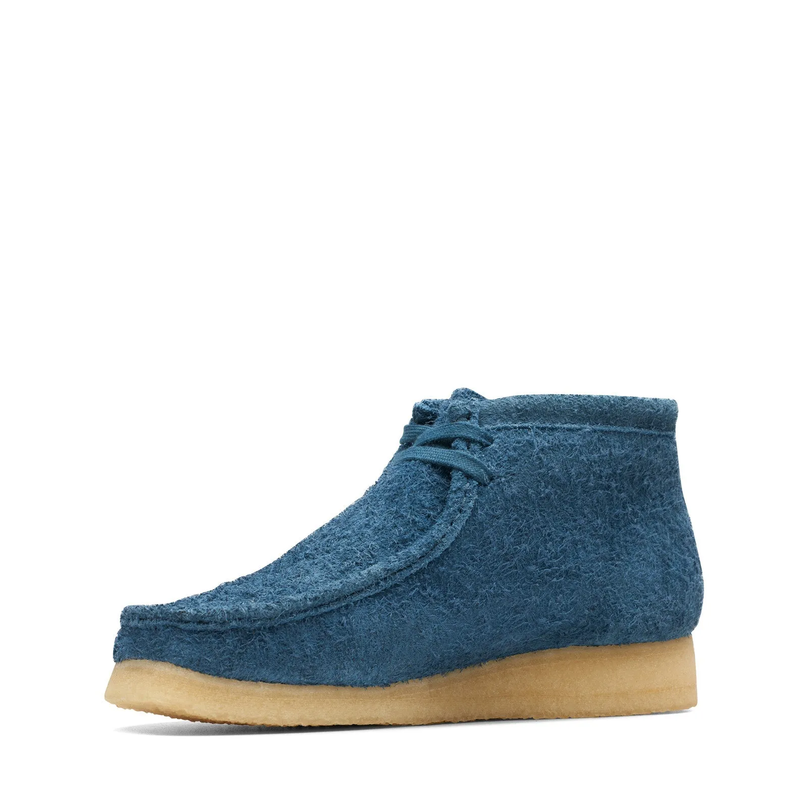 Clarks Wallabee Boot 26174050 Mens Blue Suede Lace Up Ankle Boots Easy Maintenance