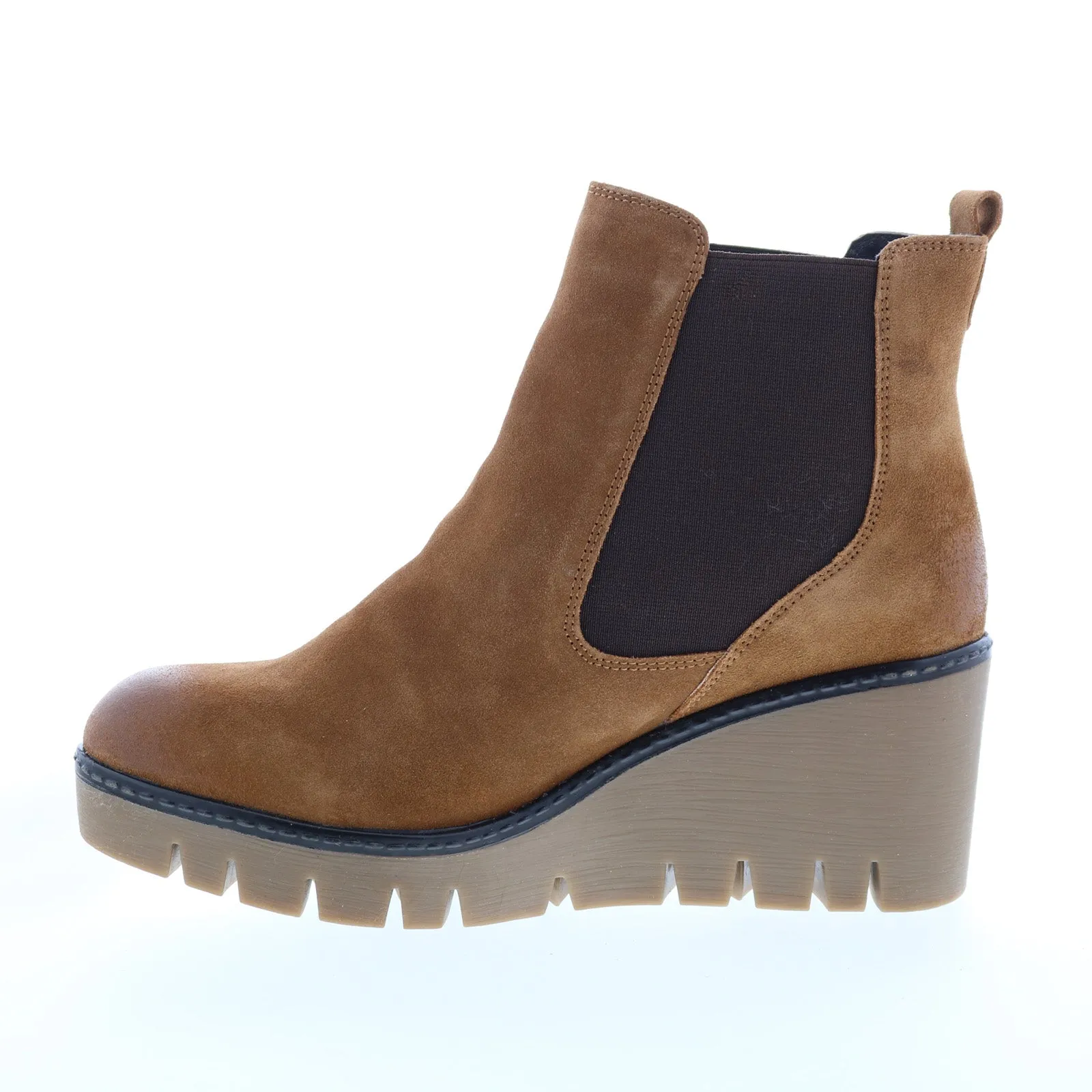 Outdoor Hiking Traction Grip Diba True Nir Vana 75815 Womens Brown Suede Slip On Ankle & Booties Boots