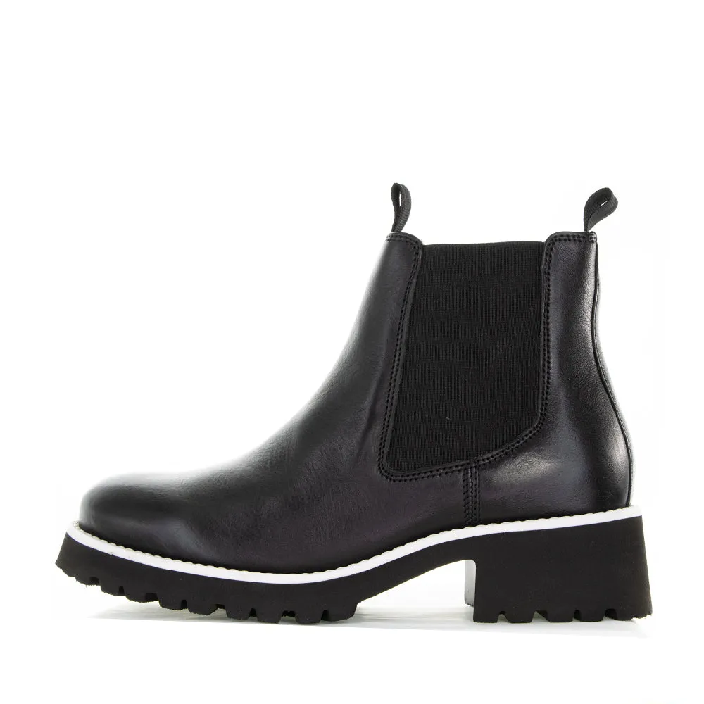 LE SANSA ELBY BLACK Suede Material Fashion Choice