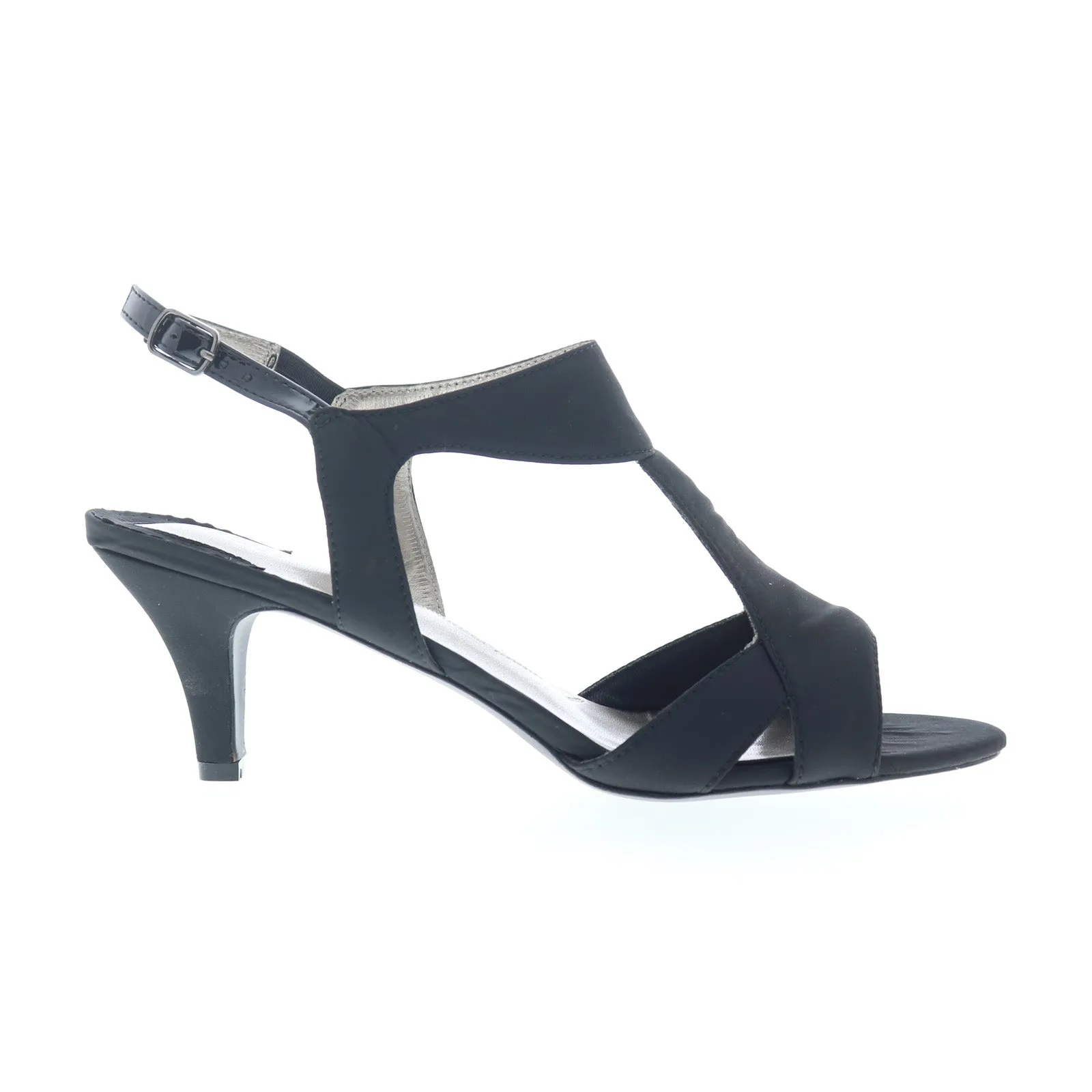 elegant design Slip-Resistant Heels Ros Hommerson Lucky Womens Black Extra Narrow Strap Heels Shoes