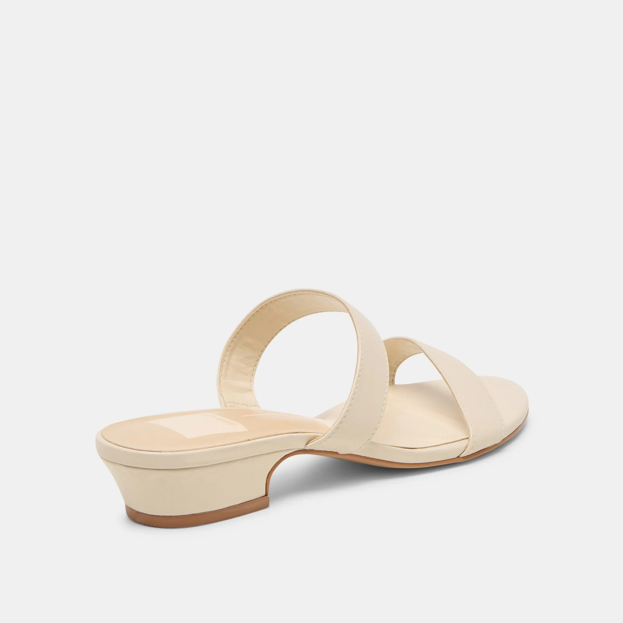 Trendy And Comfortable Flexible Sole KAMILE SANDALS BONE LEATHER