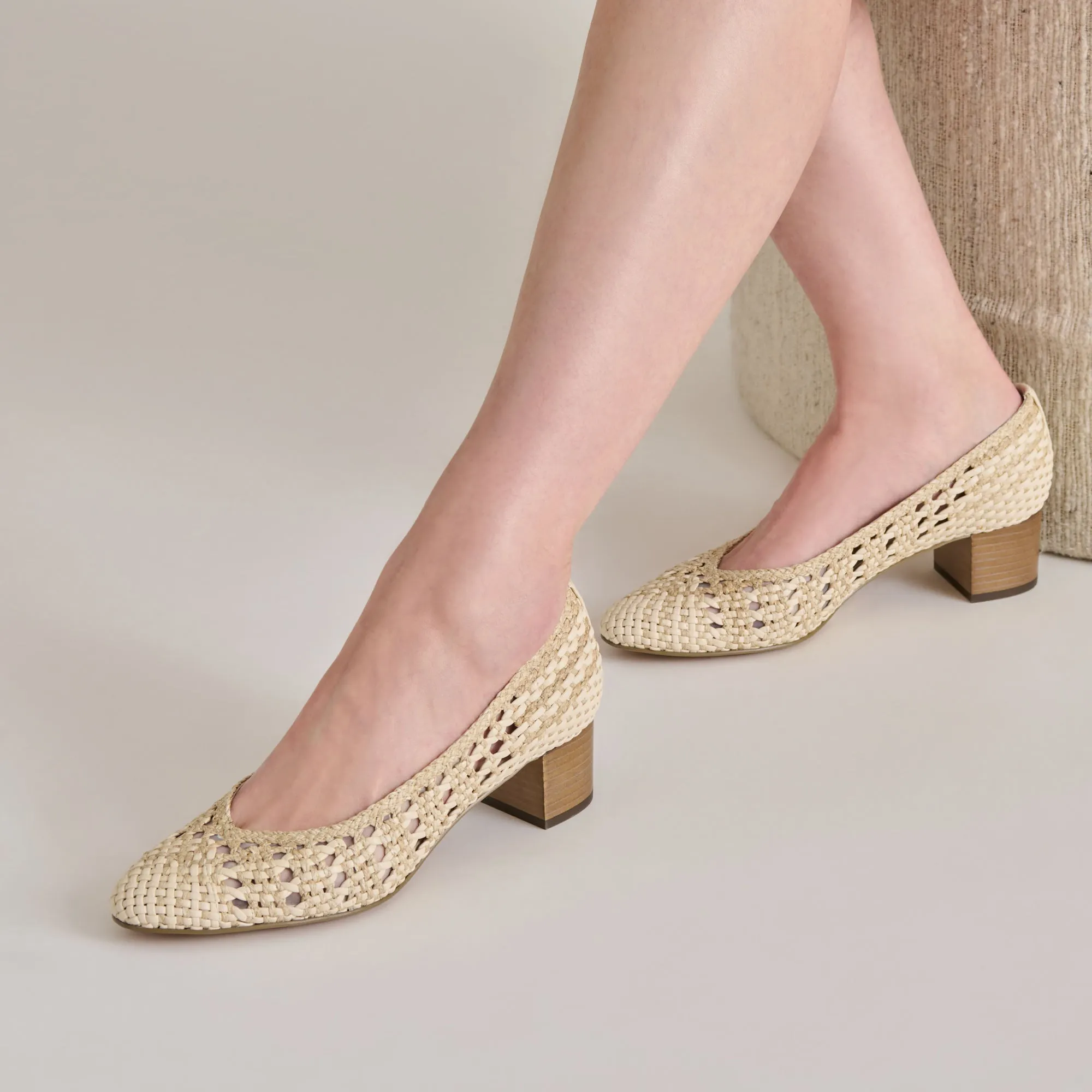 LULA HEELS IVORY MULTI WOVEN RAFFIA Comfortable Platform Heels Beach Wedding Heels