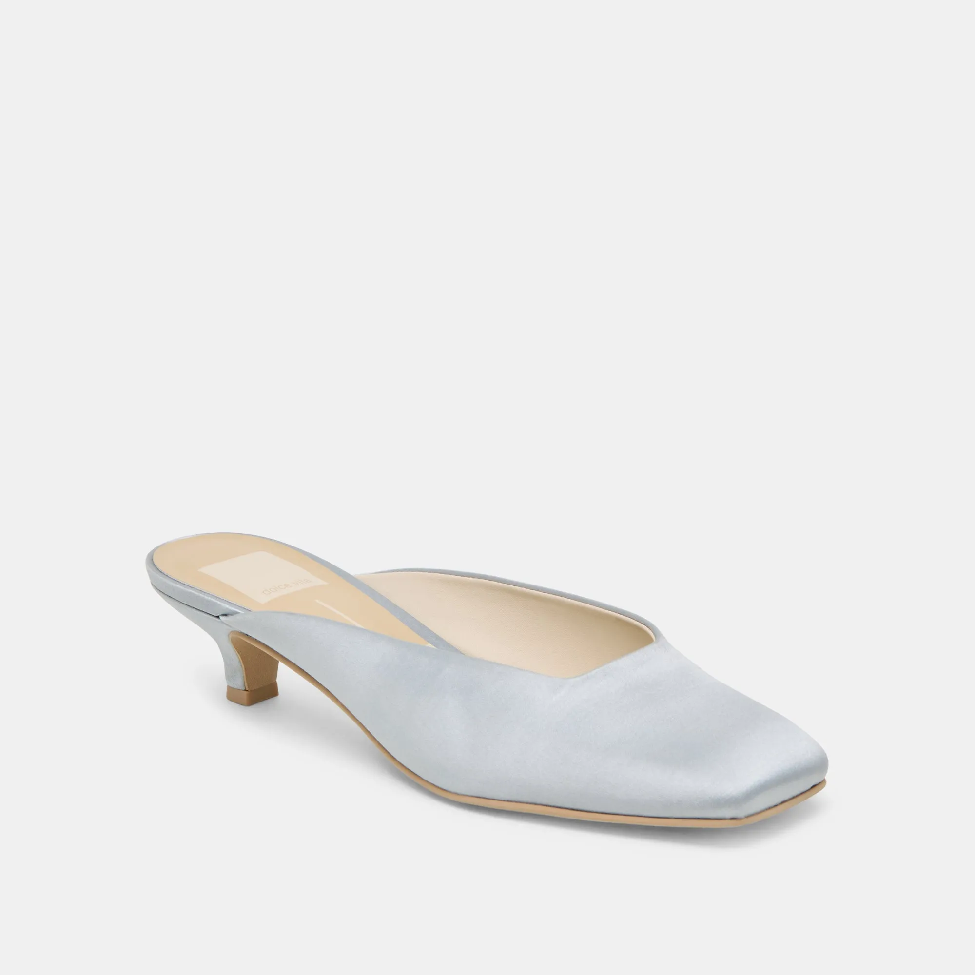 UMARA HEELS LIGHT BLUE SATIN Daytime Heels