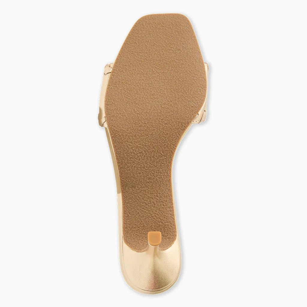 Elastic laces Flora Kitten Heel