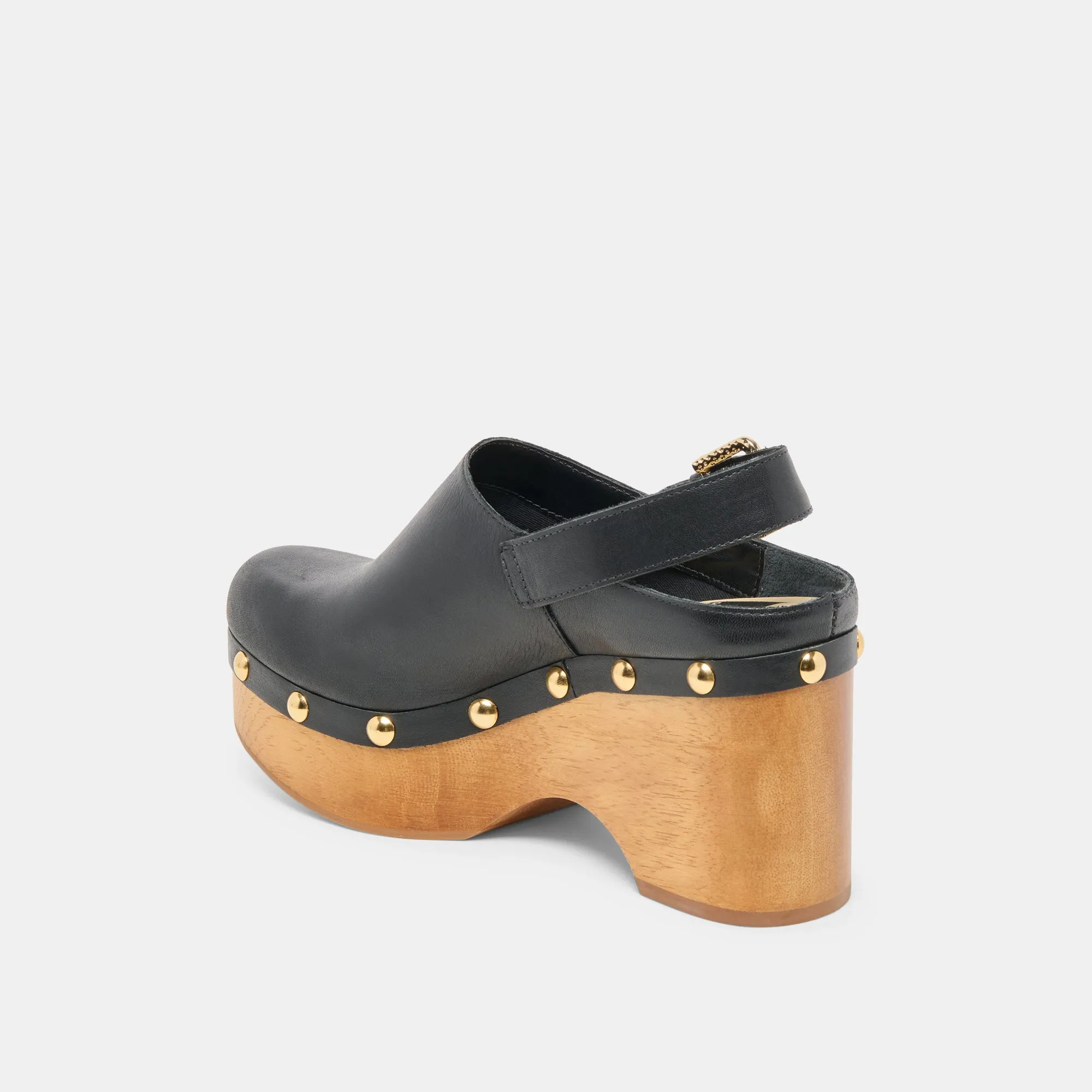 Couple Pair Soft Move ADELAN CLOGS BLACK LEATHER