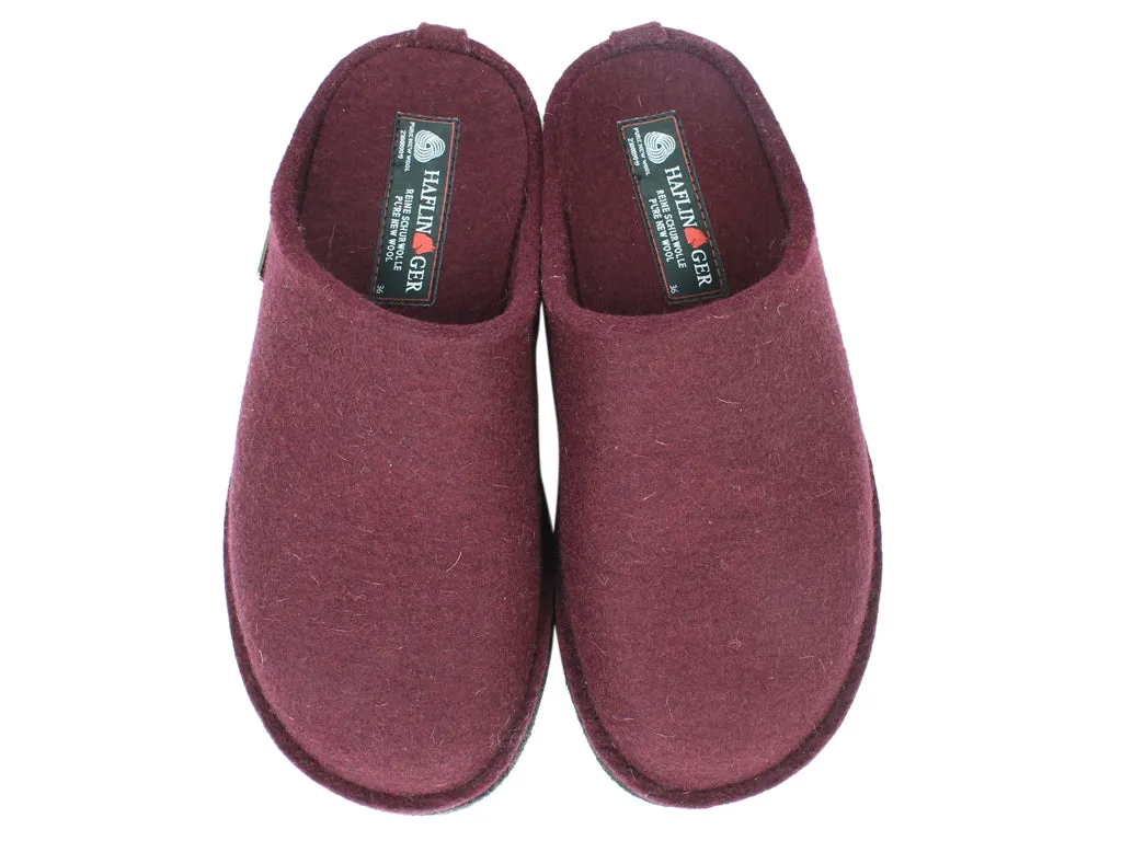Easy Step Footwear Haflinger Slippers Flair Soft Bordeaux