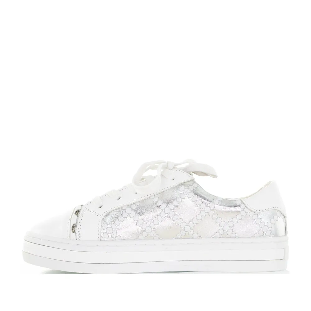 Clean White Baby Soft ALFIE & EVIE PLEAT WHITE SILVER
