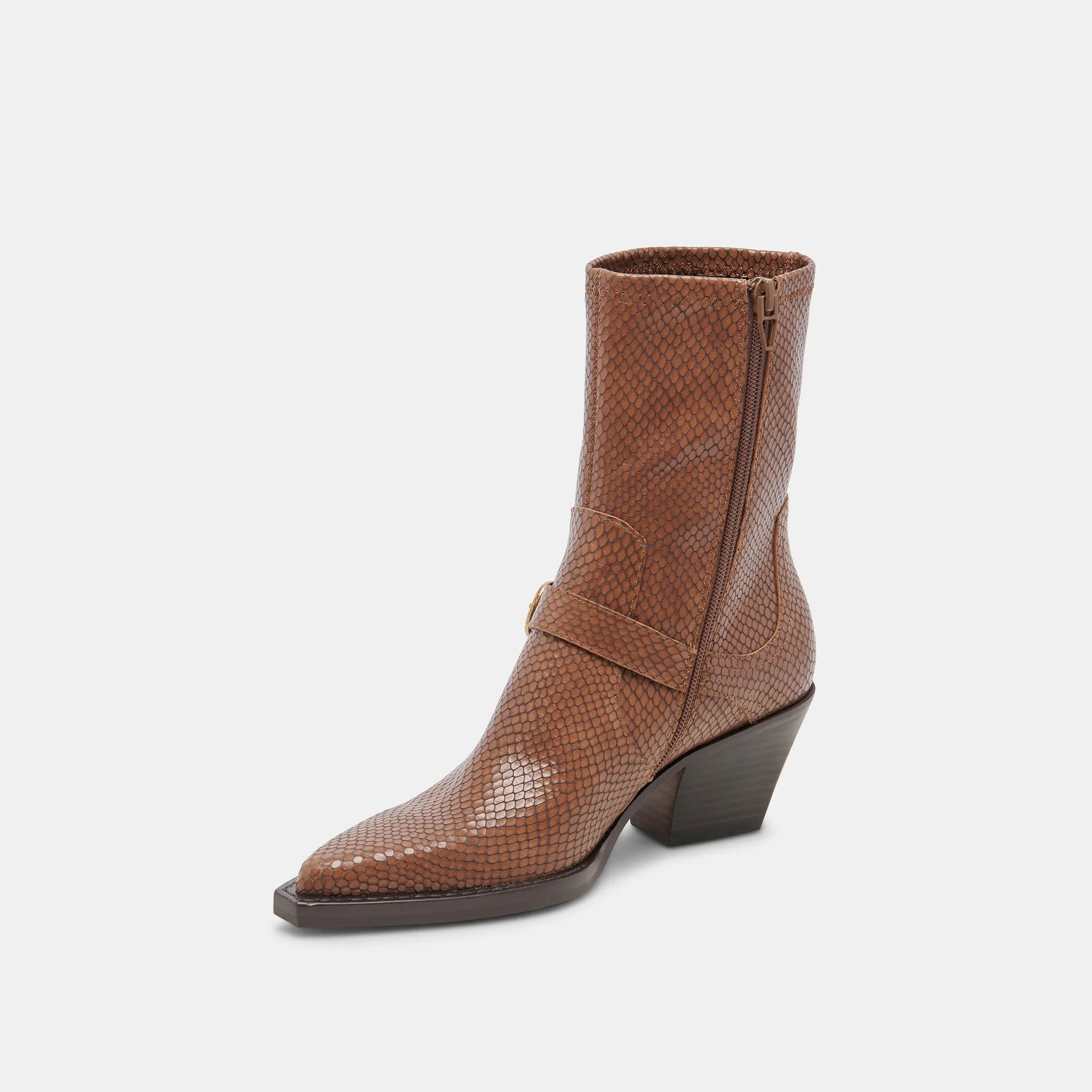 All Function RAVE WIDE CALF BOOTS SADDLE EMBOSSED LEATHER