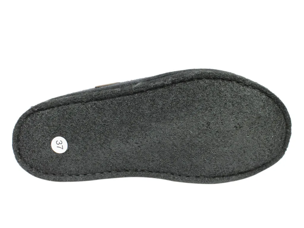 Haflinger Slippers Flair Soft Graphite Outdoor Ready Design Premium Comfort