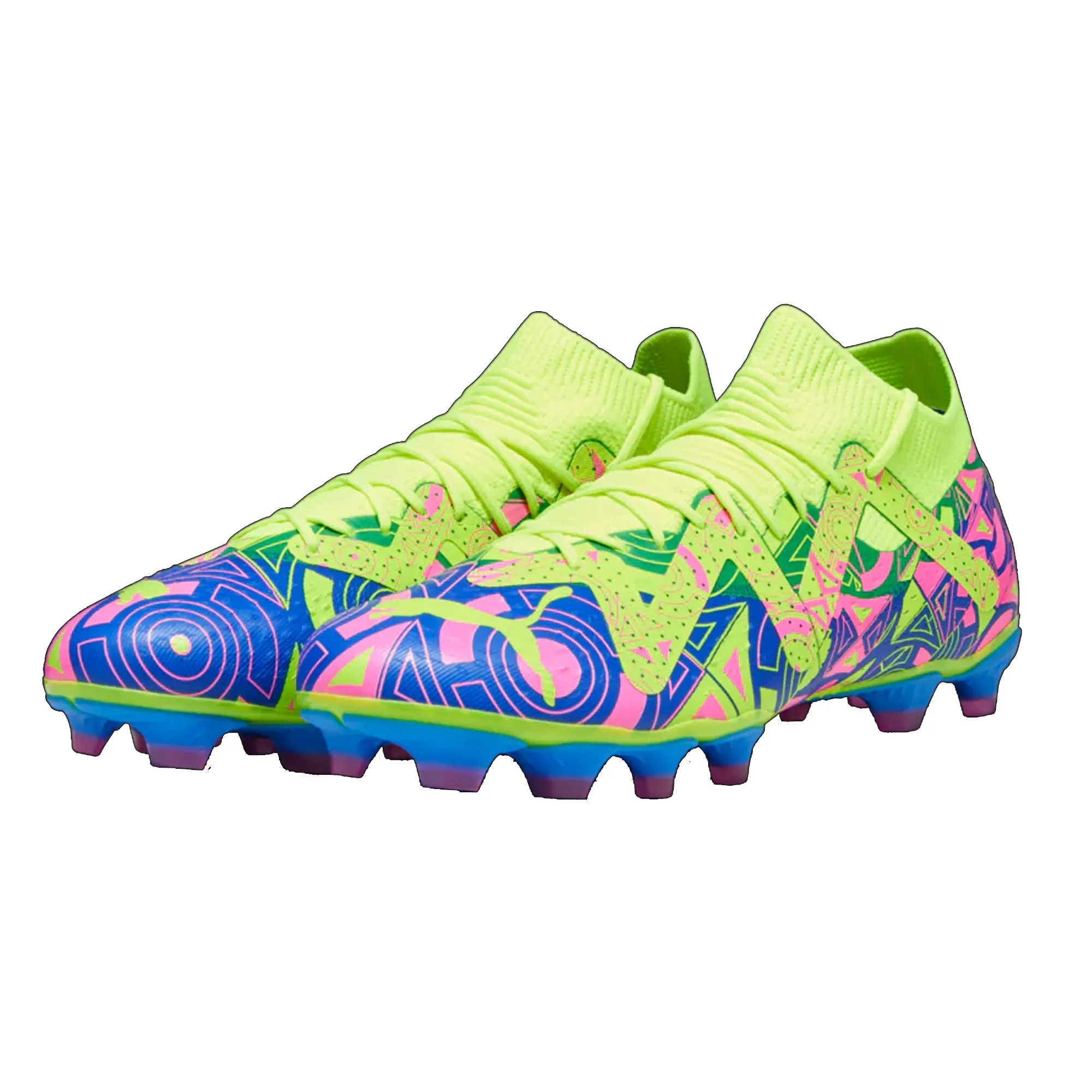 Sole Balance Puma Future Match Energy FG/AG Soccer Cleats (Ultra Blue/Yellow Alert)
