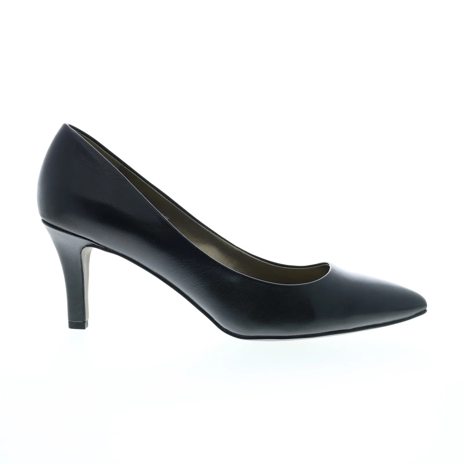 David Tate Opera 1 Womens Black Leather Slip On Pumps Heels Shoes Wedding Party Shoes Summer Heels for Women