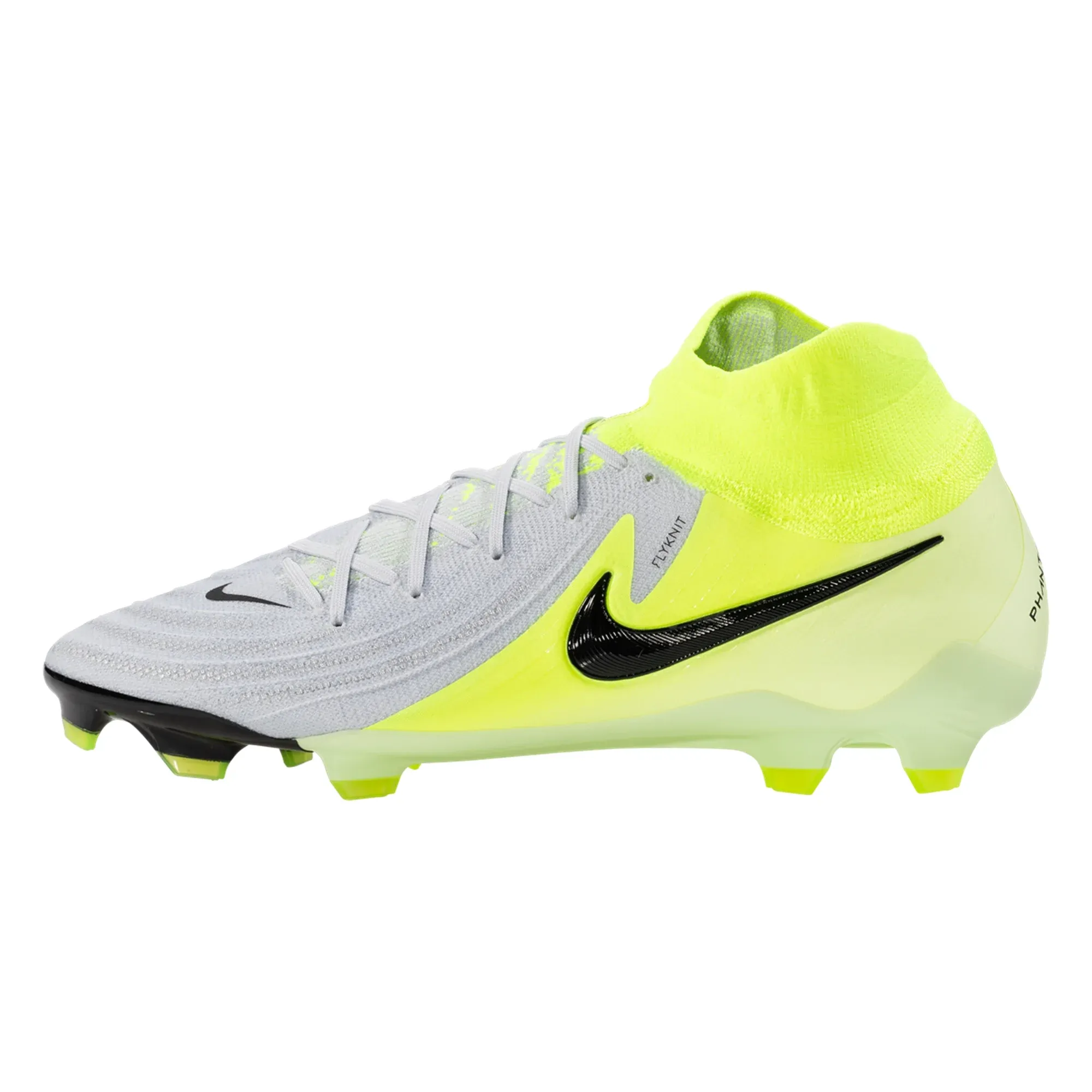 Competitive Play Nike Phantom Luna II Pro FG Soccer Cleats (Metallic Silver/Black-Volt)
