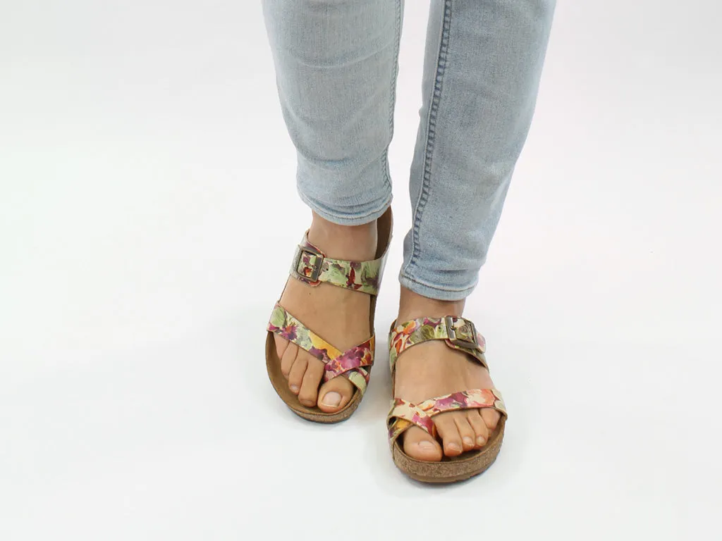 New In Haflinger Sandals Juno Beige Flower