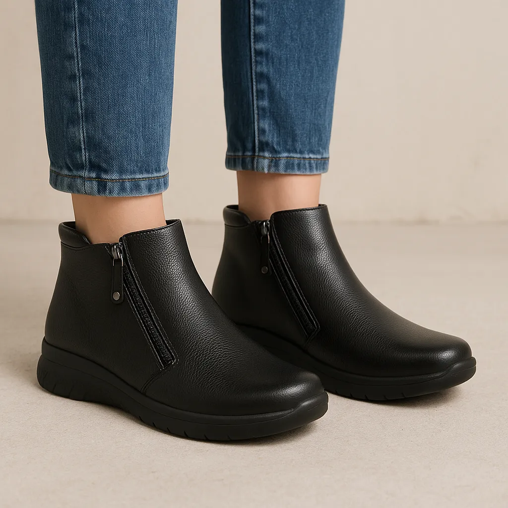 ZIERA SOLANGE BLACK Satin Glow Shock Absorbing