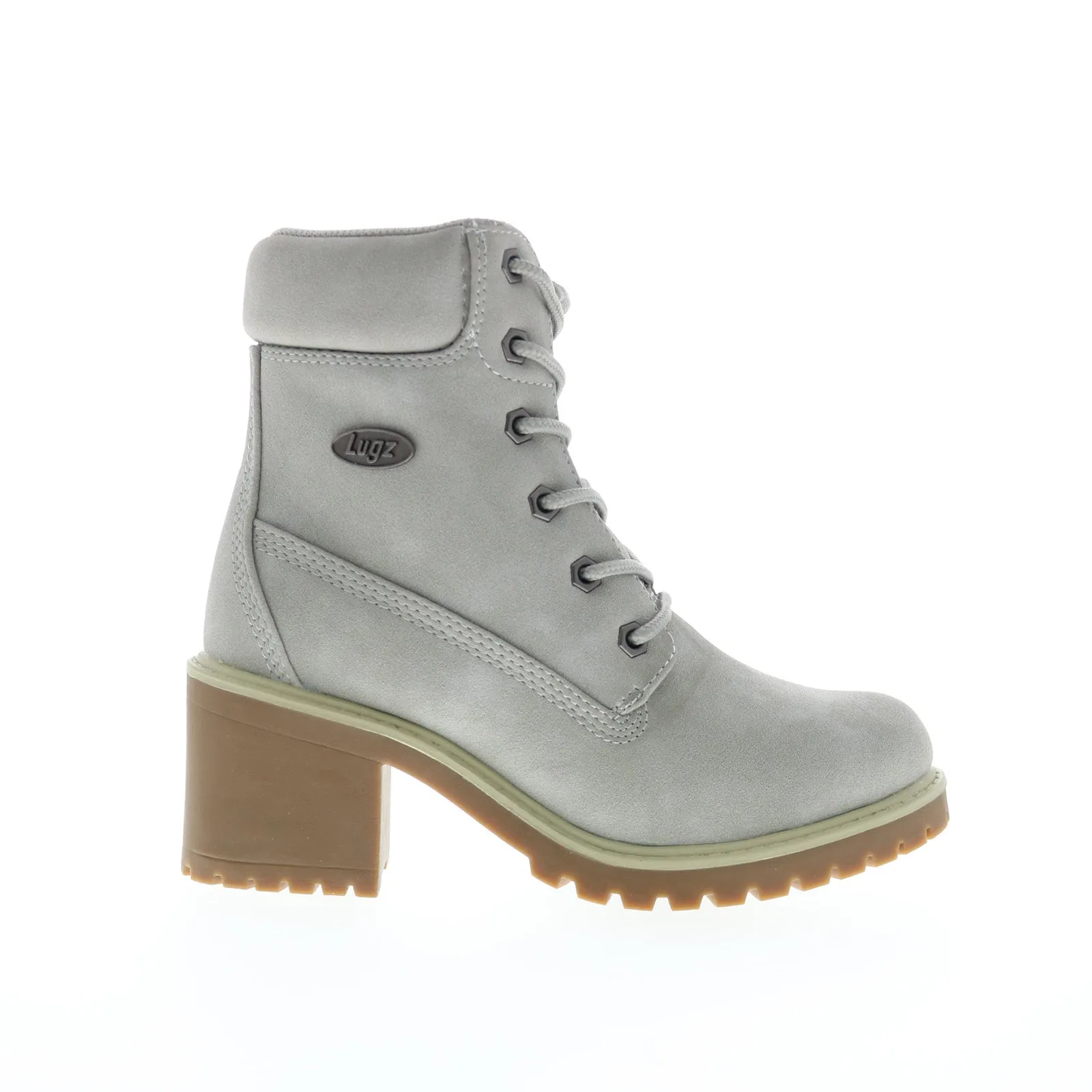 Travel Ready Lugz Clove WCLOVE-0534 Womens Gray Synthetic Lace Up Casual Dress Boots