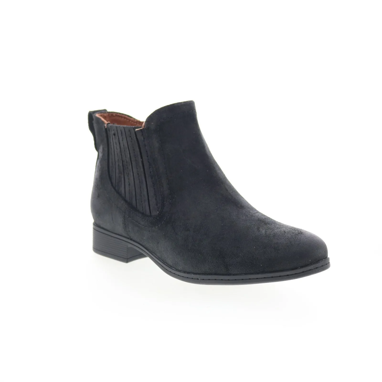 Cobb Hill Crosbie Panel CJ3131 Womens Black Wide Suede Ankle & Booties Boots Tactical Build Quality craftsmanship