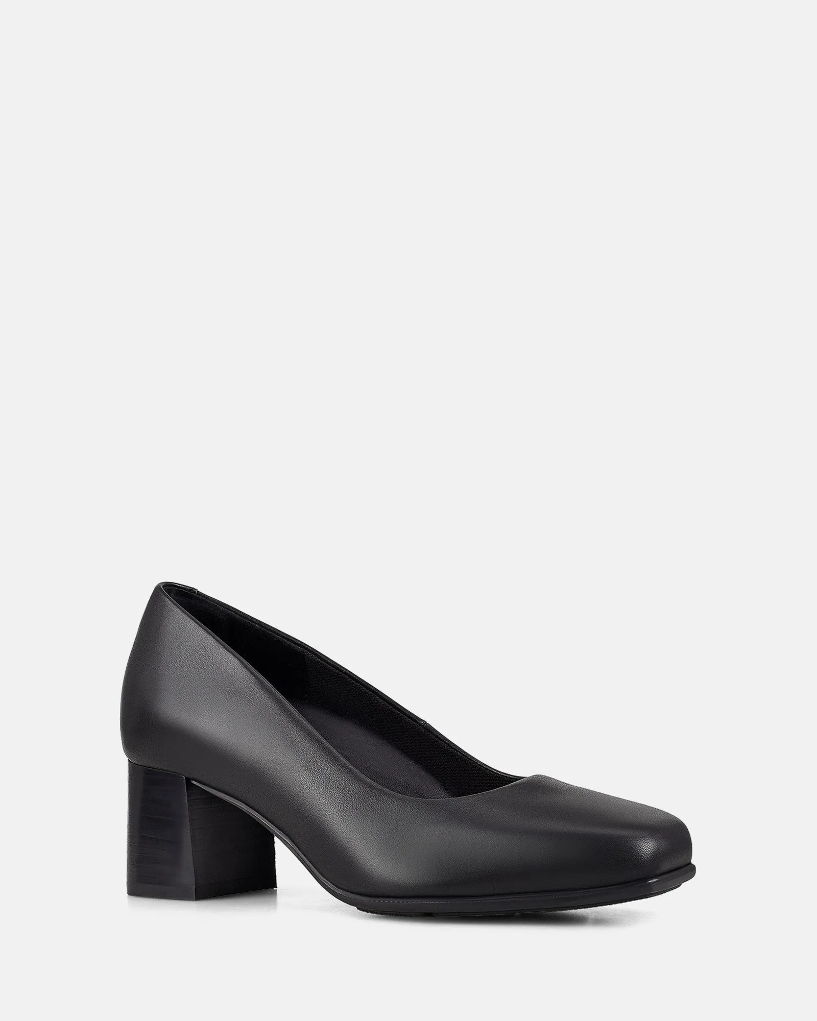 Soft Memory Foam Heels Flexibility HUSH PUPPIES FLIGHT BLACK