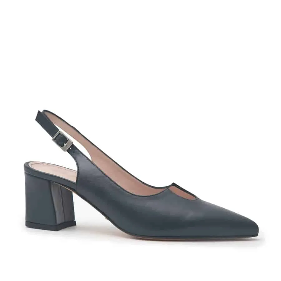 VICTORIA SLING-BACK Glamorous Heeled Boots Comfortable Footbed