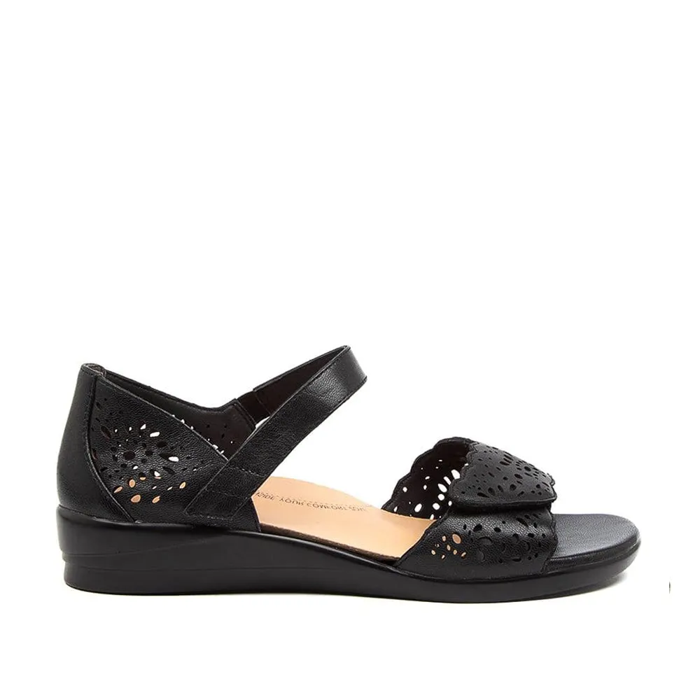 ZIERA DUSTY BLACK Slip On Neo Pop