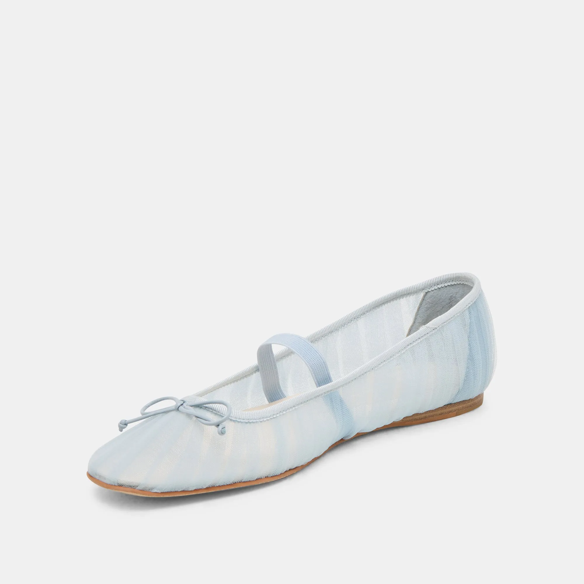 RAEVEN BALLET FLATS LIGHT BLUE TULLE Shore Walk