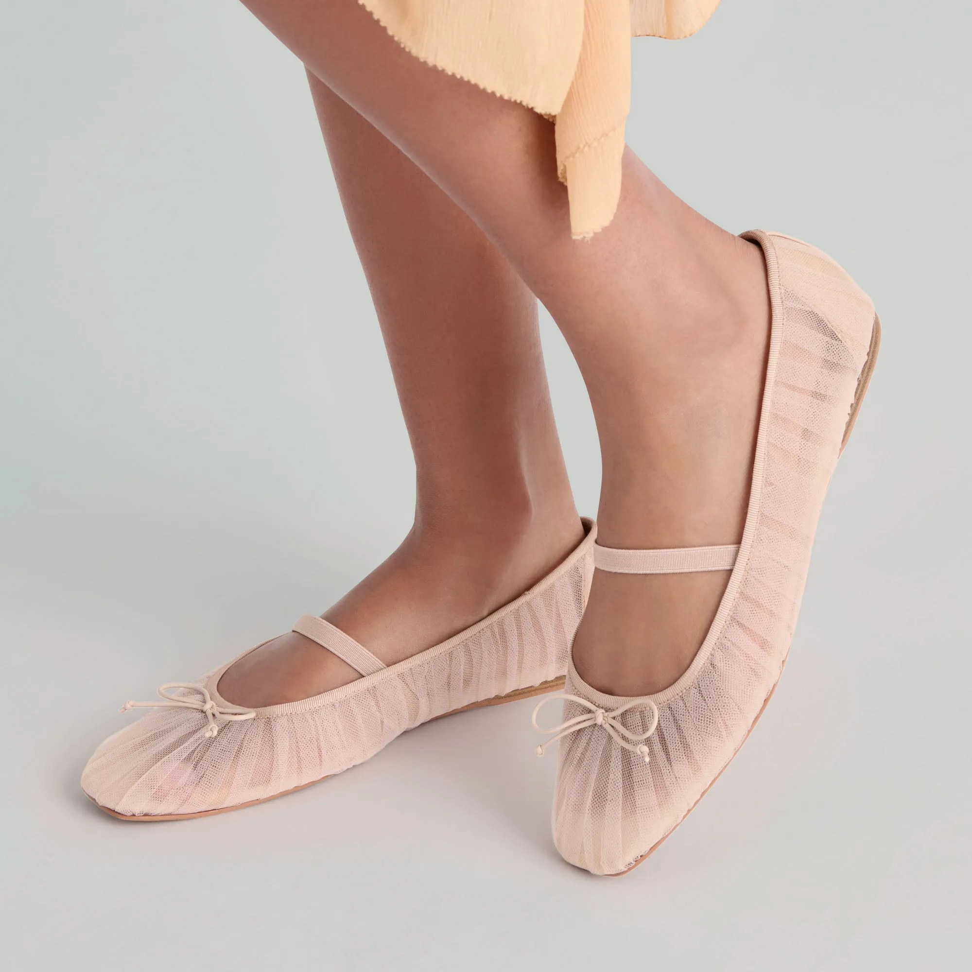 RAEVEN BALLET FLATS PRALINE TULLE Timeless Appeal Shoes