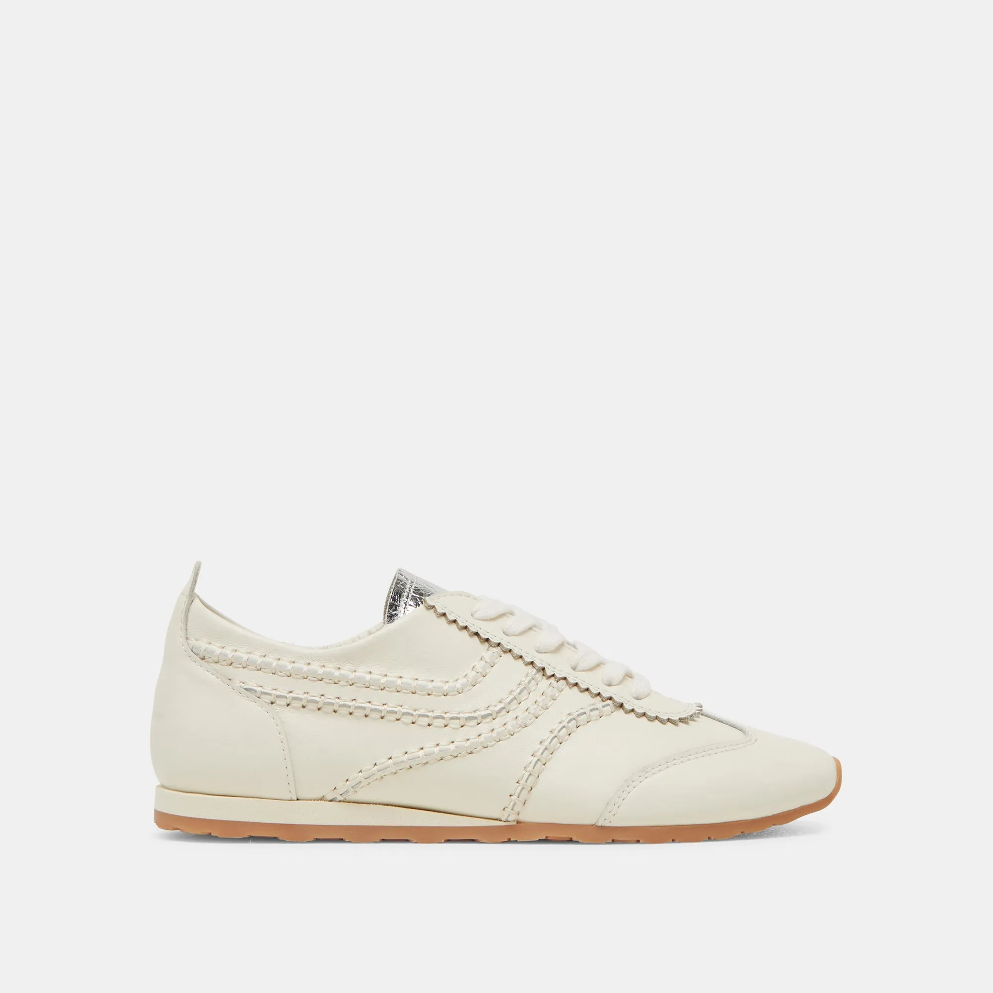 Adjustable Design Quick Steps DELANY SNEAKERS OFF WHITE LEATHER