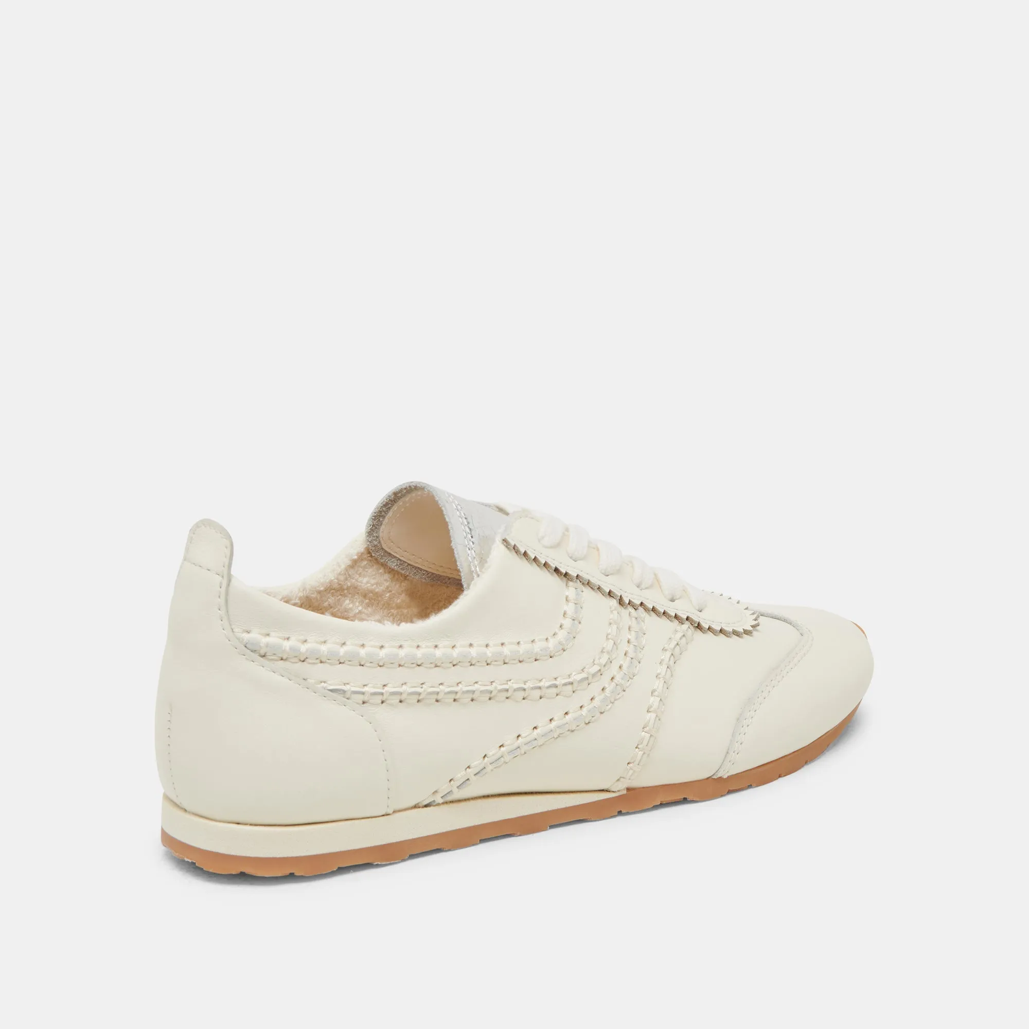 Active Run Built-in silhouette DELANY SNEAKERS OFF WHITE LEATHER