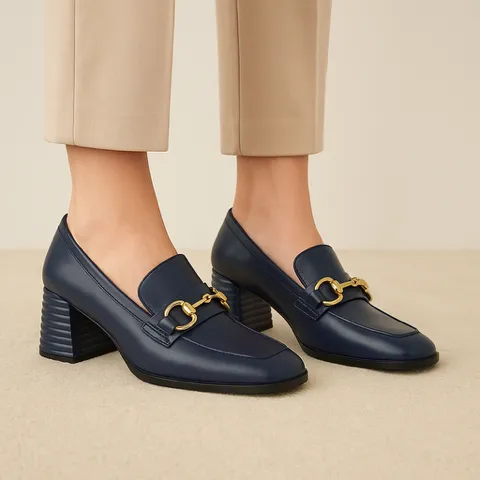 MILA RAINE CLICHE NAVY Smooth Soles