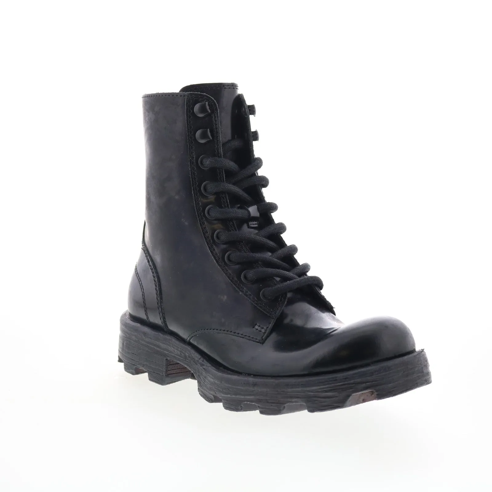 Graduation Ceremony Wedding Reception Diesel D-Hammer BT W Y03017-P4471-T8013 Womens Black Leather Casual Dress Boots