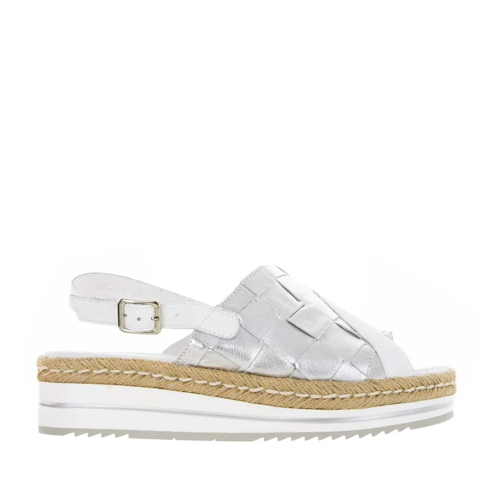 Easy Days Practical And Stylish Footwear DJANGO & JULIETTE AMES WHITE SILVER