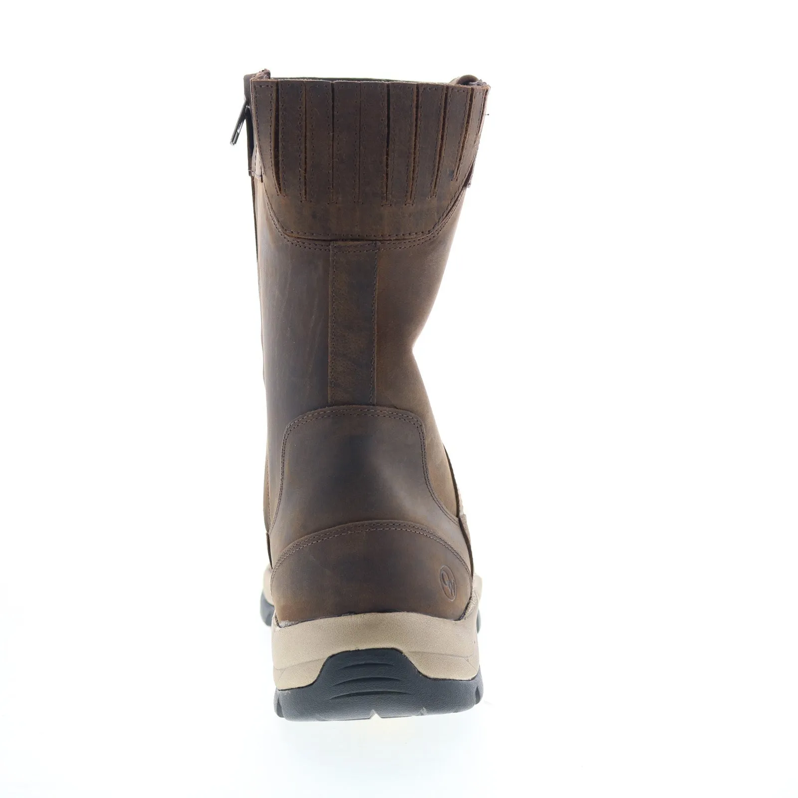 Jama Old West S 9 Inch MB2062 Mens Brown Wide Leather Western Boots Daily Comfort