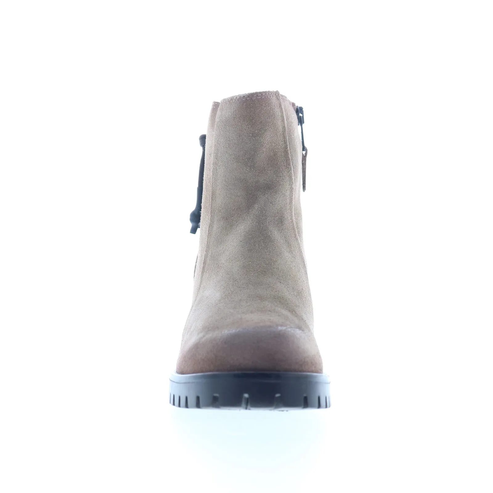 Urban Style Miz Mooz Maiden Womens Gray Suede Zipper Ankle & Booties Boots