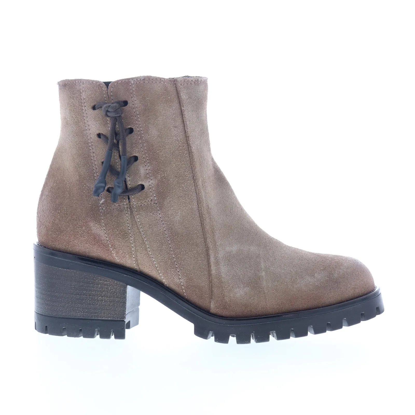 Active Lifestyle Essential Piece Miz Mooz Maiden Womens Gray Suede Zipper Ankle & Booties Boots