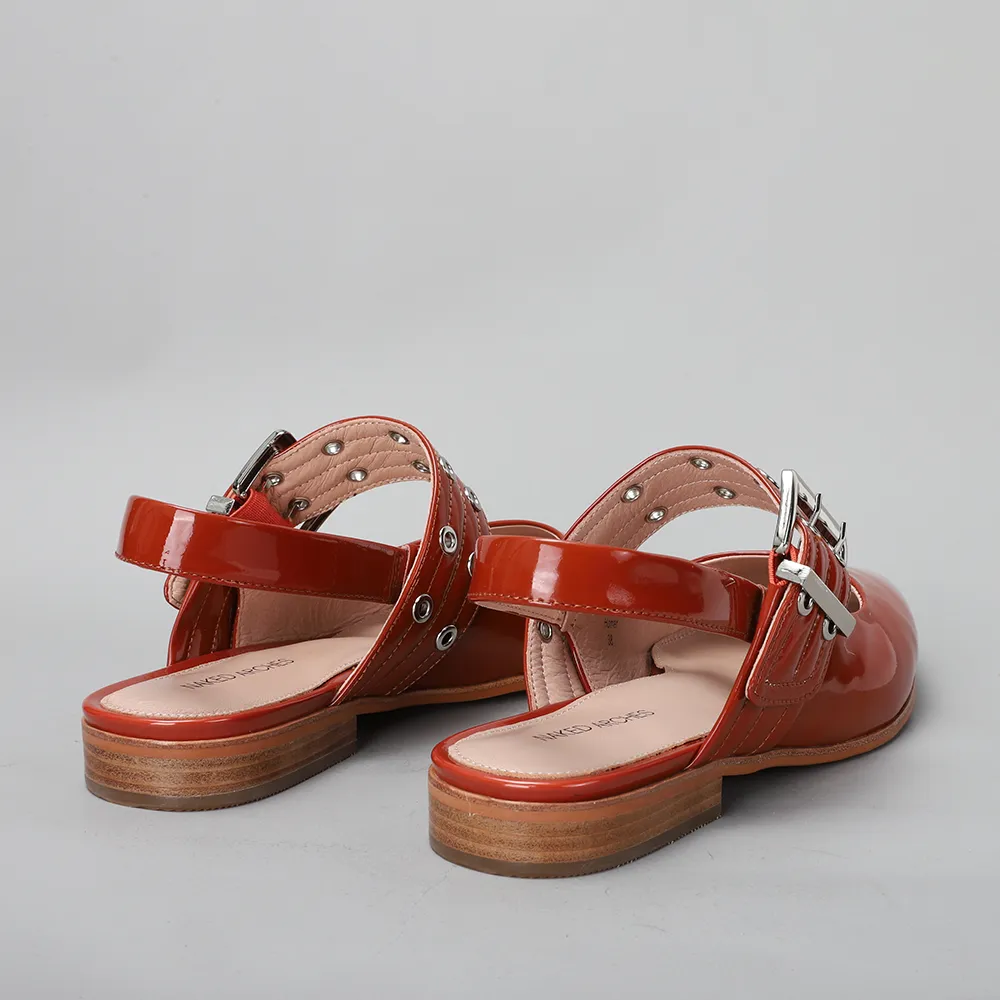 NAKED ARCHES HOMER RUSTY Lightweight Walking Shoes Stud Detail