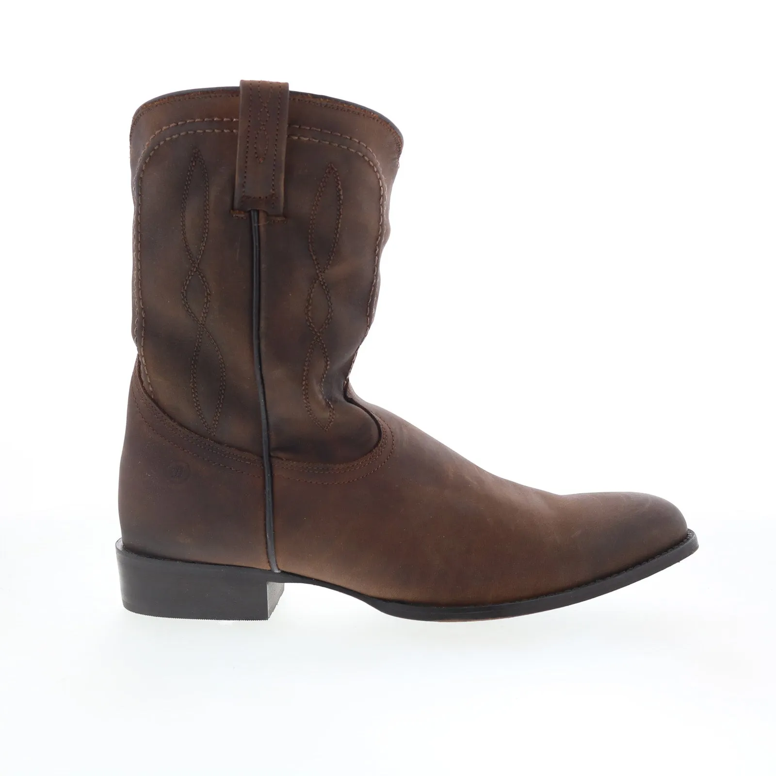 Dingo Hondo Boot DI-846 Mens Brown Leather Slip On Western Boots Flexible Fit Rugged And Durable