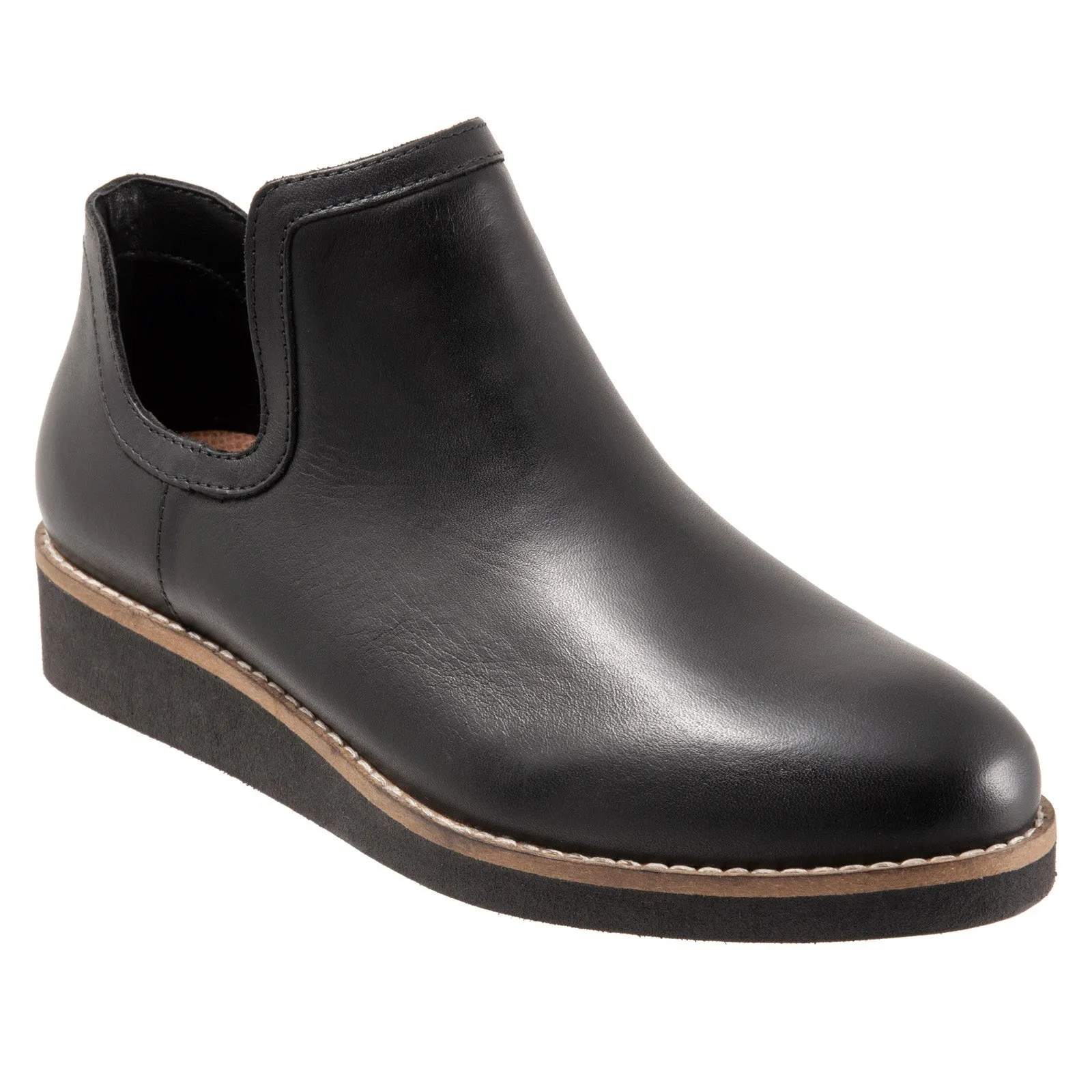 Softwalk Woodbury S2260-001 Womens Black Narrow Ankle & Booties Boots Sleek Design