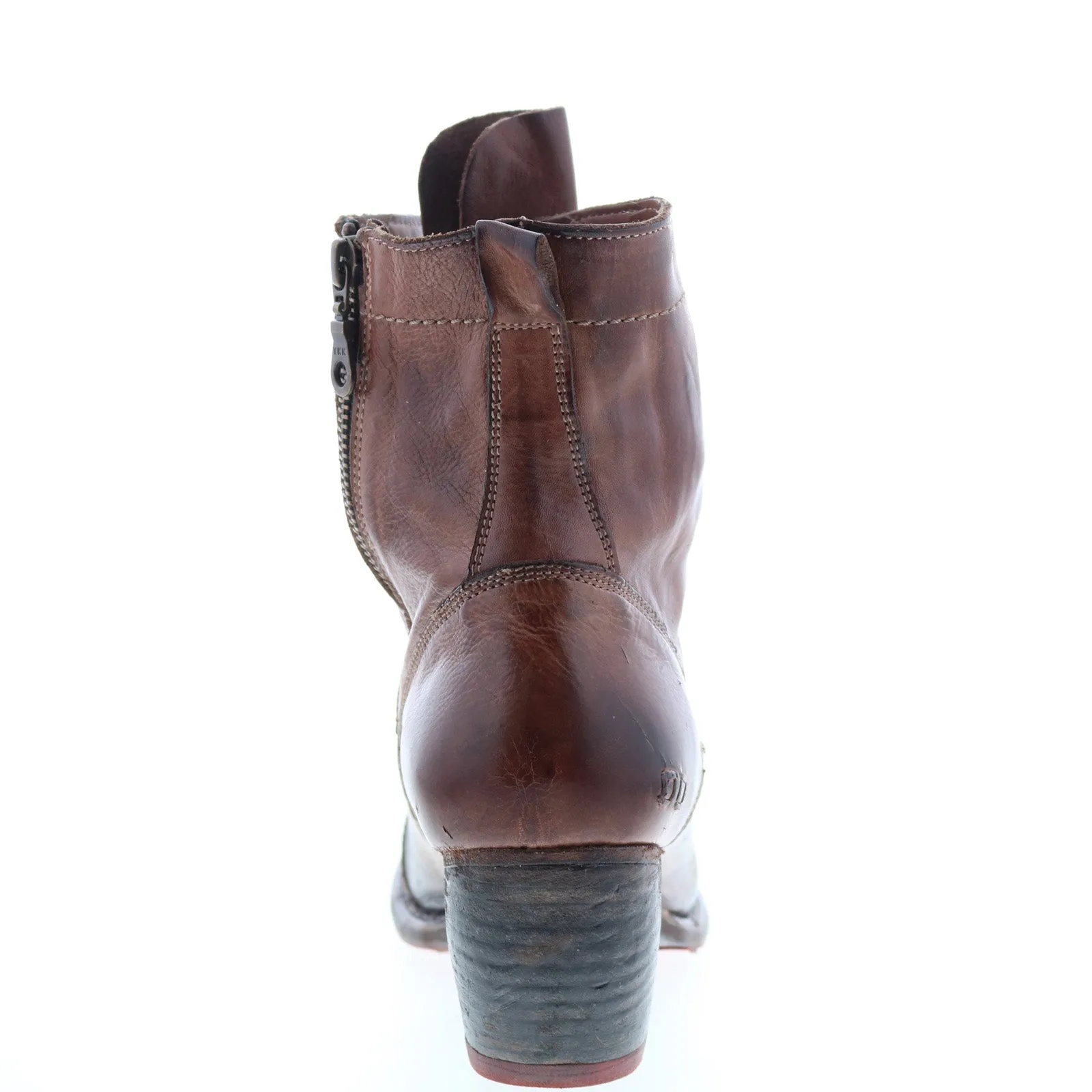 Bed Stu Judgement F385001 Womens Brown Leather Lace Up Casual Dress Boots Resistant Layer