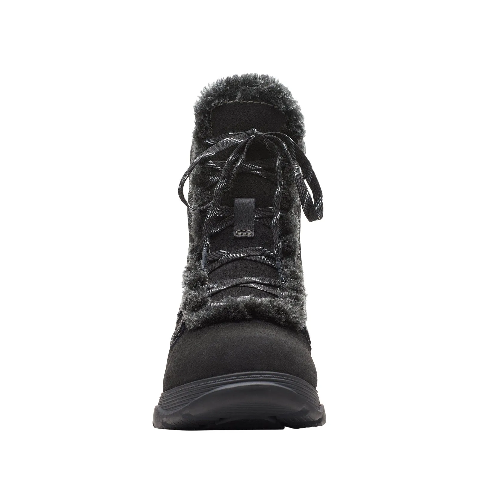 fashionable footwear Middle-Aged Man Clarks Aveleigh Edge 26163926 Womens Black Suede Lace Up Casual Dress Boots
