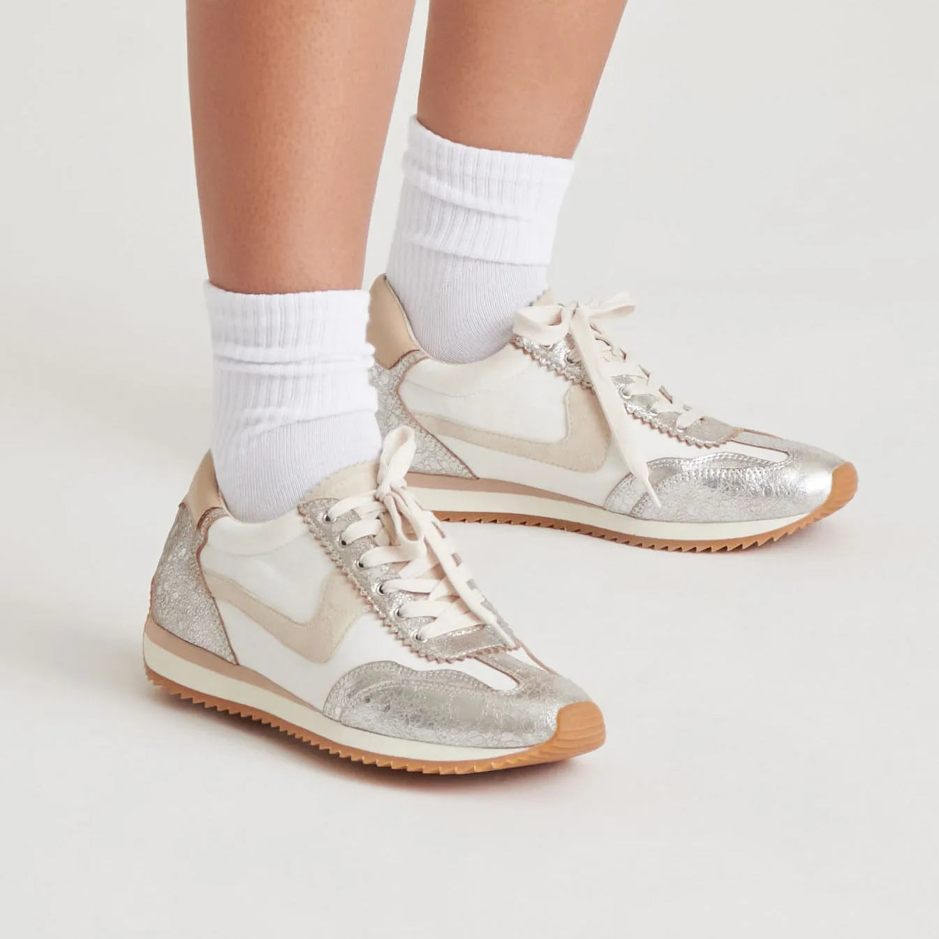 All-around traction B.NTCD SNEAKERS SILVER MULTI NYLON