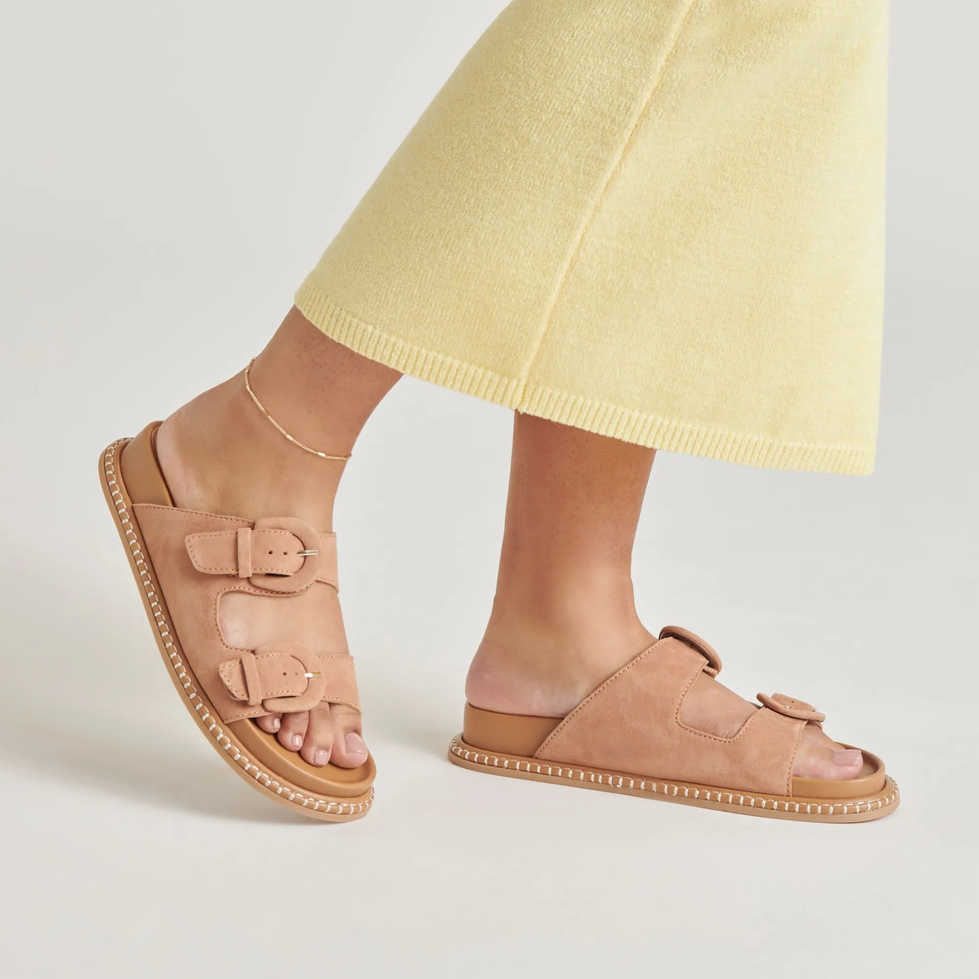 Everyday Versatile Footwear Light Activity SHAUNY SANDALS TOFFEE SUEDE