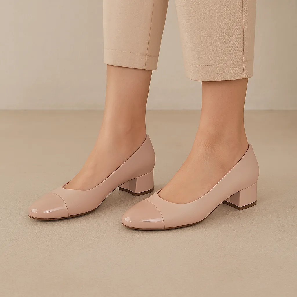 Narrow Fit Bridal Shoes with Embellishments LE SANSA ELISKA NUDE PATENT