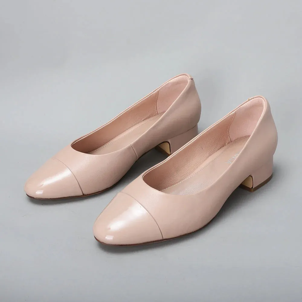 LE SANSA ELISKA NUDE PATENT Romantic Wedding Shoes